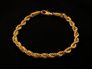 Gold 6mm Rope Bracelet