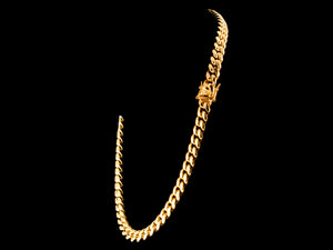 8mm Gold Cuban Link Chain