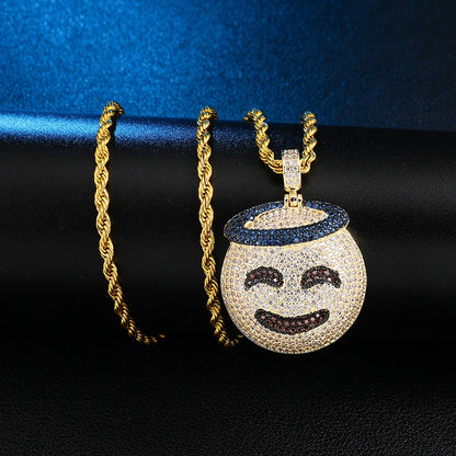 Paved Gold Emoji Charm