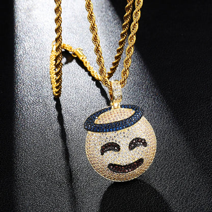 Paved Gold Emoji Charm