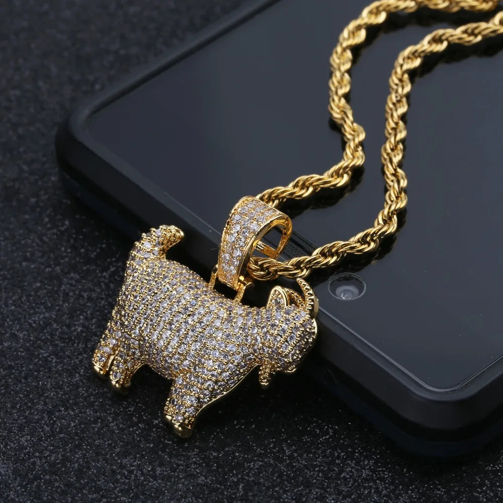 Full Pave Goat Charm