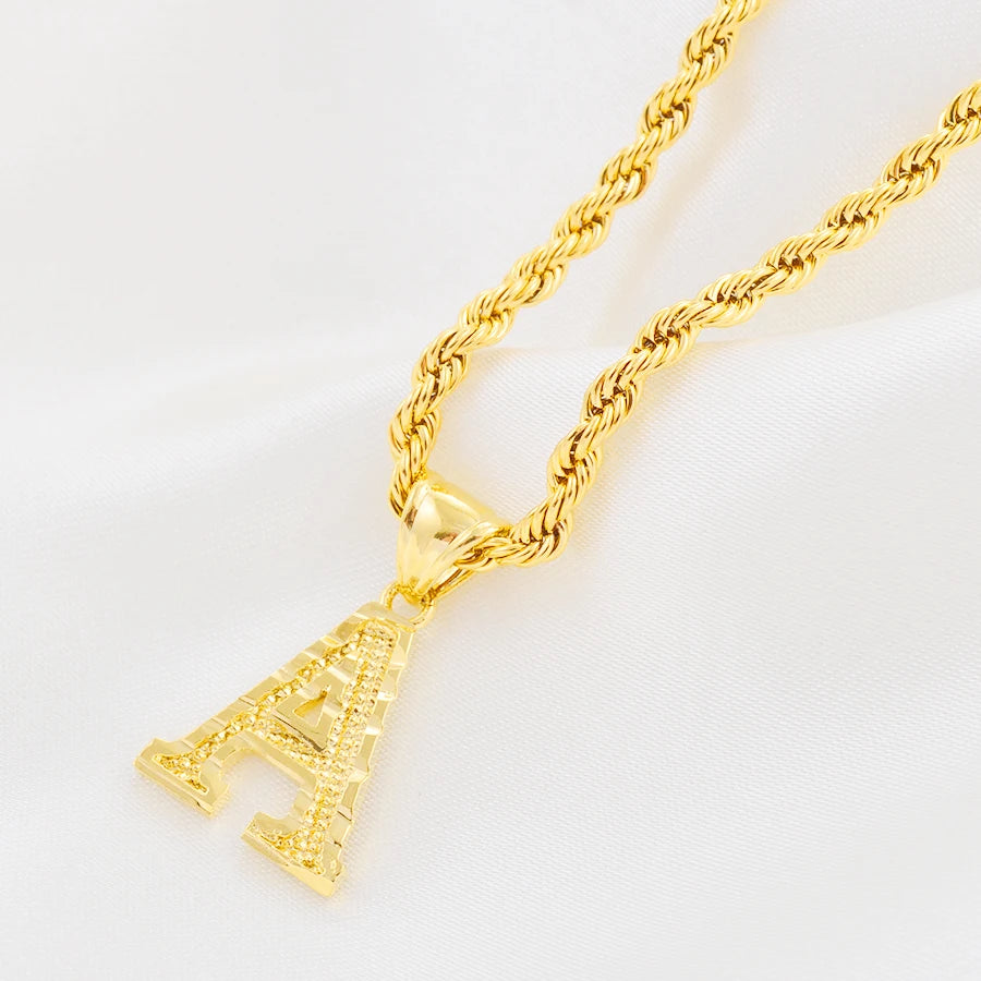 A to Z Gold Letter Charm