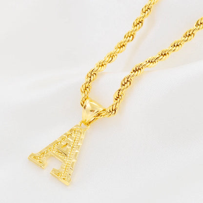 A to Z Gold Letter Charm