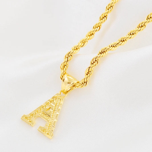 A to Z Gold Letter Charm