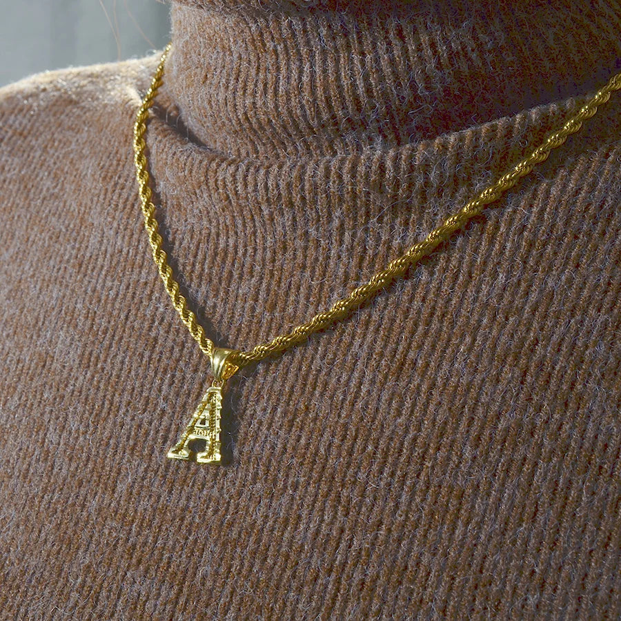 A to Z Gold Letter Charm