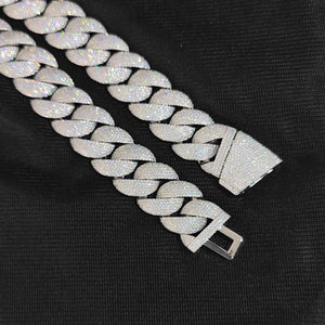 22mm XL Paved Cuban Link Bracelet