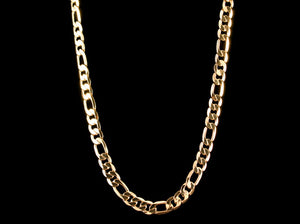 Gold 10mm 20" Figaro Chain