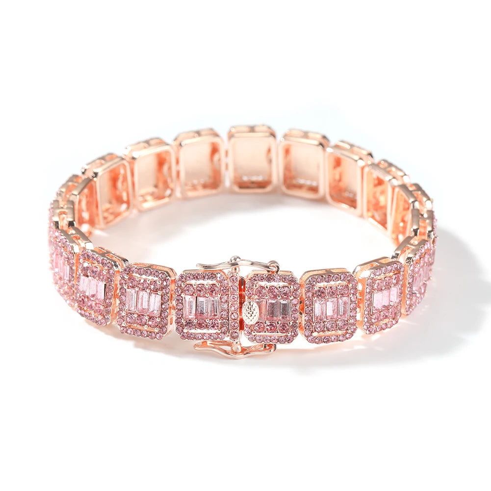 13mm Baguette Pave Bracelet