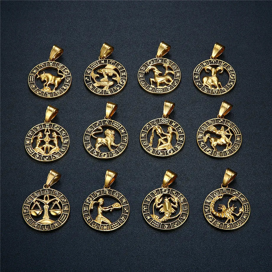 Gold Zodiac Sign Charm