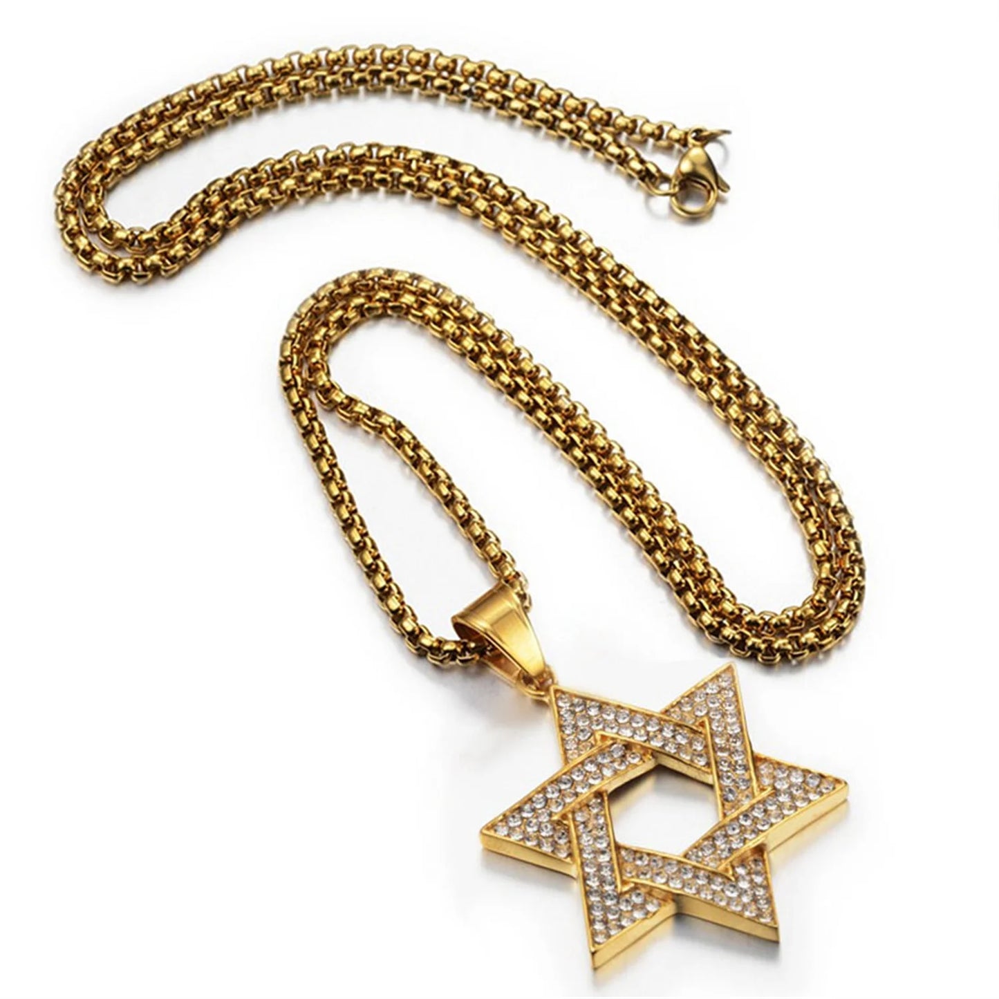 Gold Star of David Charm