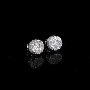 10mm Gold Cluster Earrings - Cylindrical