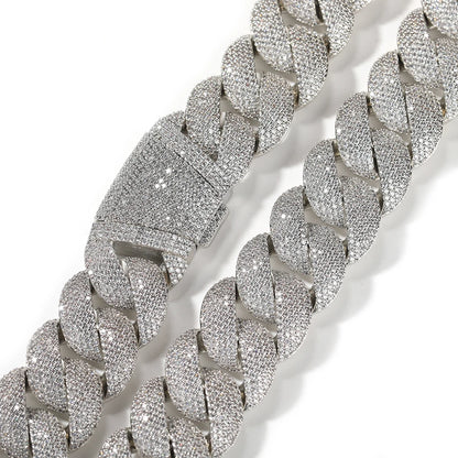 24mm Paved Miami Cuban Link Choker Chain