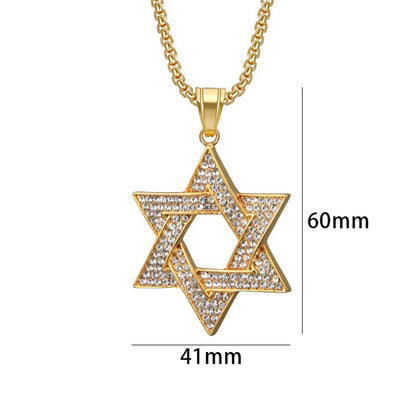 Gold Star of David Charm