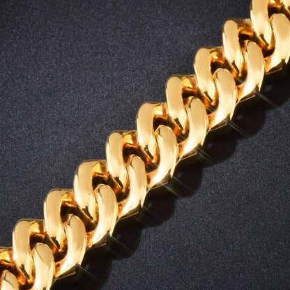 20mm 3-Row Full Pave Miami Cuban Link