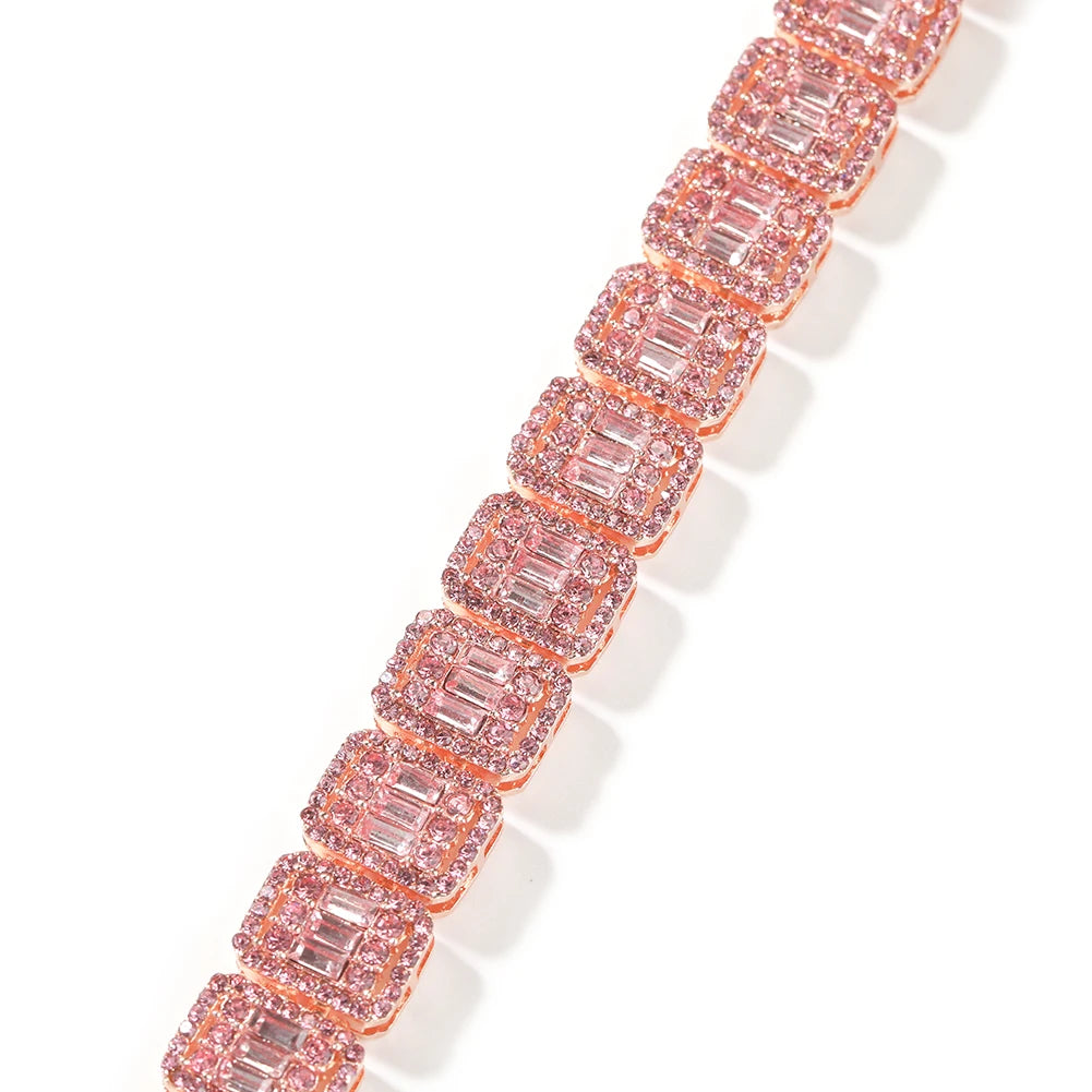 13mm Baguette Pave Bracelet