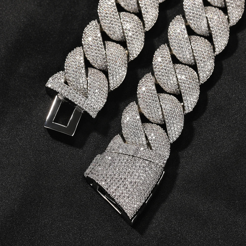 24mm Paved Miami Cuban Link Choker Chain