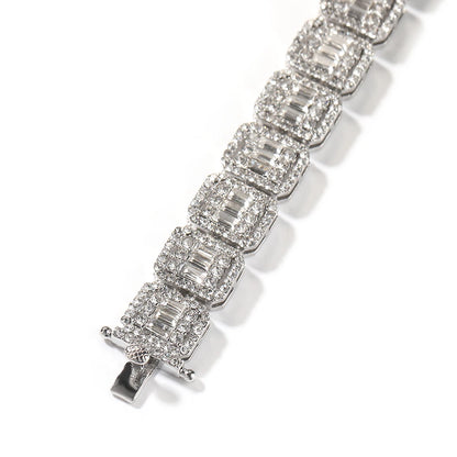 13mm Baguette Pave Bracelet