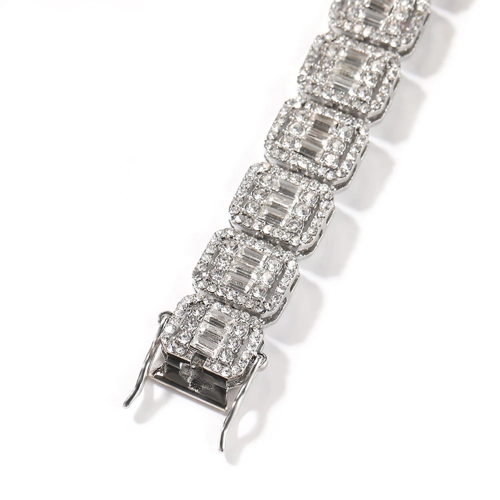 13mm Baguette Pave Bracelet