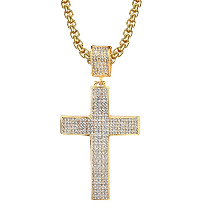 XL Full Pave Cross Charm